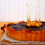 Tarta de chocolate a la naranja