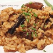 Risotto de setas deshidratadas paso a paso