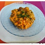 Risotto de setas variadas y verduras