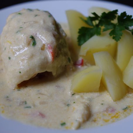 Rollitos de lenguado al cava