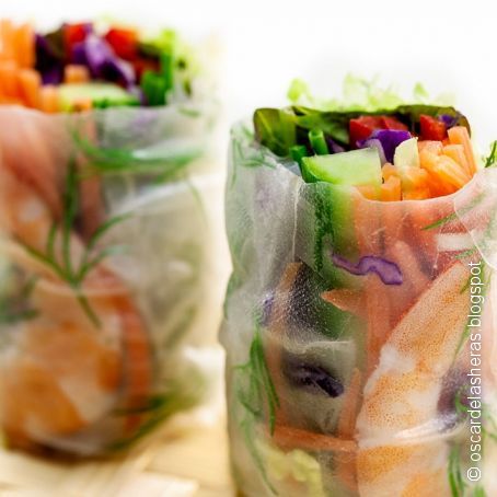 Rollitos de verdura rusos