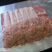 Rollo de carne picada con salsa de ciruelas y orejones en Thermomix - Paso 2