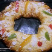 Roscón de reyes casero con masa madre