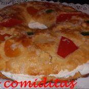 Roscón de Reyes con nata