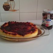 Flan de huevo con frutas del bosque