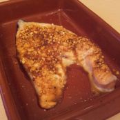 Salmón al horno con crujiente de Kikos