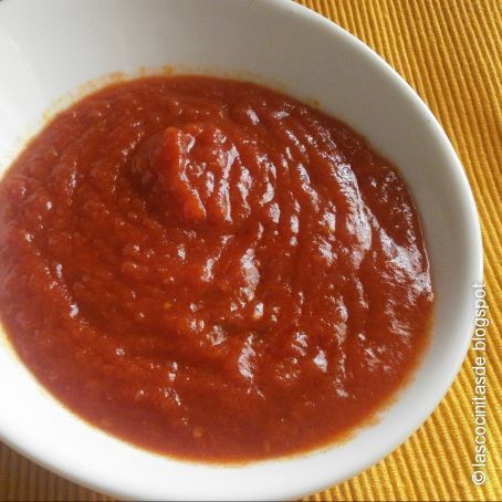 Salsa de tomate en microondas