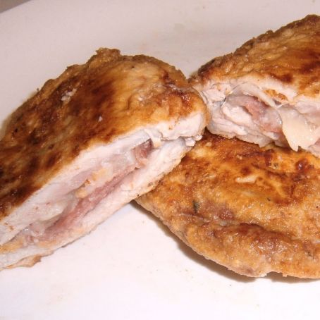 San jacobos de lomo adobado, jamón y queso