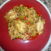 Arroz salvaje con pollo