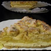 Tarta de manzana con crema de queso