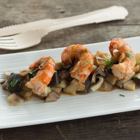 Salteado de setas con marico