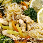 Shiratakis Dukan con pollo y verduras (Crucero)