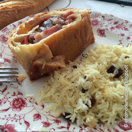 Solomillo de cerdo ibérico en pastel de hojaldre