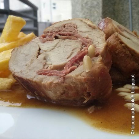 Solomillo relleno de foie gras y jamón