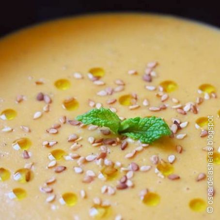 Sopa fría de manzana al curry