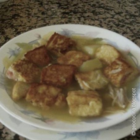 Sopa rellena (receta sencilla)