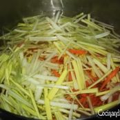 Sopa de verduras con wakame y nori - Paso 2