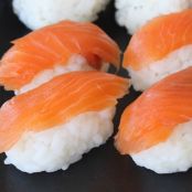 Sushi de salmón ahumado