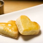 Galletas con forma de corazón para San Valentín