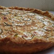 Tarta de calabacín y queso azul