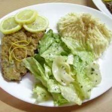 Filetes de ternera empanados con queso azul