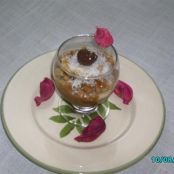 Verrine de albaricoque con centro de Nutella