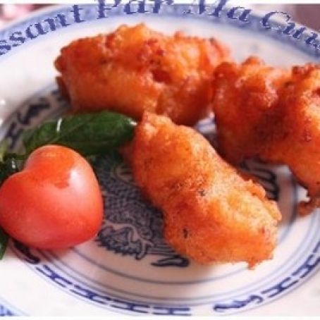 Buñuelos soufflés de tomates con  jamón