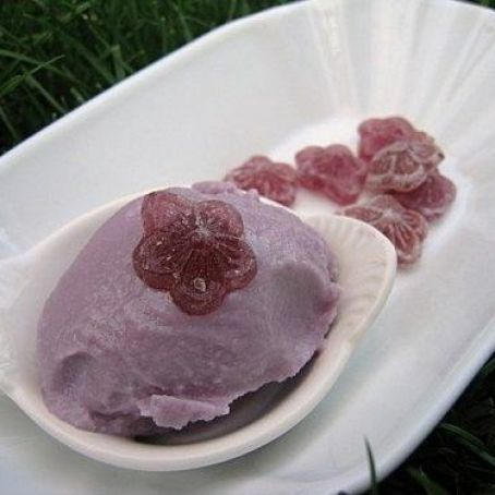 Helado de violeta
