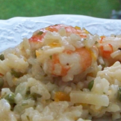 Risotto de camarones