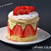 Fraisier con pistacho