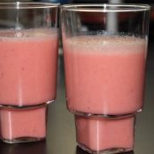 Batido de naranja y fresas