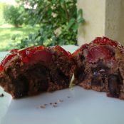 Muffins de chocolate y cereza