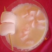 Un batido con chamallows y rosa