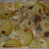 Patatas gratinadas con roquefort