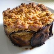 Charlotte de berenjena y crumble de queso parmesano