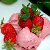 Helado de fresa y mascarpone