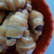 Croissants de hojaldre con nutella