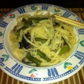 Tallarines con Setas de Temporada y Trigueros