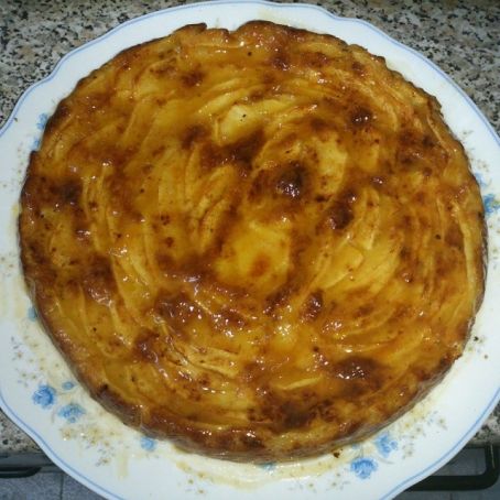 Tarta de manzana con licor