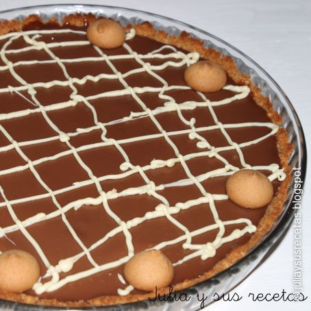 Tarta de caramelo y chocolate