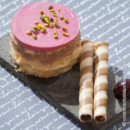 Tarta de chocolate a la cereza, rellena de nutella y dulce de leche, tarta madame Mercedes