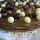 Tarta de obleas y Nutella con bolitas de chocolate
