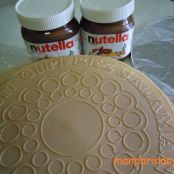 Tarta de obleas y Nutella con bolitas de chocolate - Paso 1