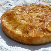 Tarta de manzana con bizcocho