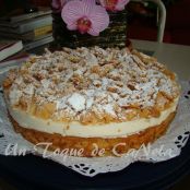 Tarta crujiente de manzana con crumble