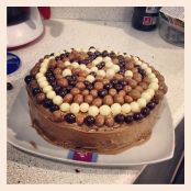 Tarta de nocilla con Maltesers