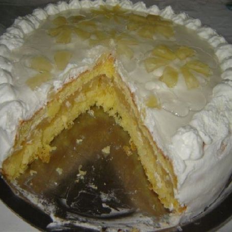 Tarta con piña