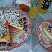 Tarta de queso con mermelada de naranjas, nueces y arándanos. - Paso 3