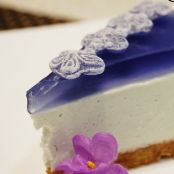 Tarta de Queso y Violetas