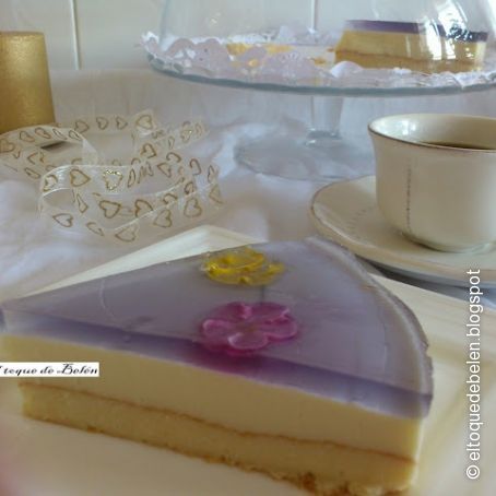 Tarta de violetas